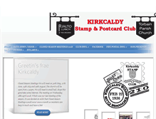 Tablet Screenshot of kirkcaldystampclub.co.uk
